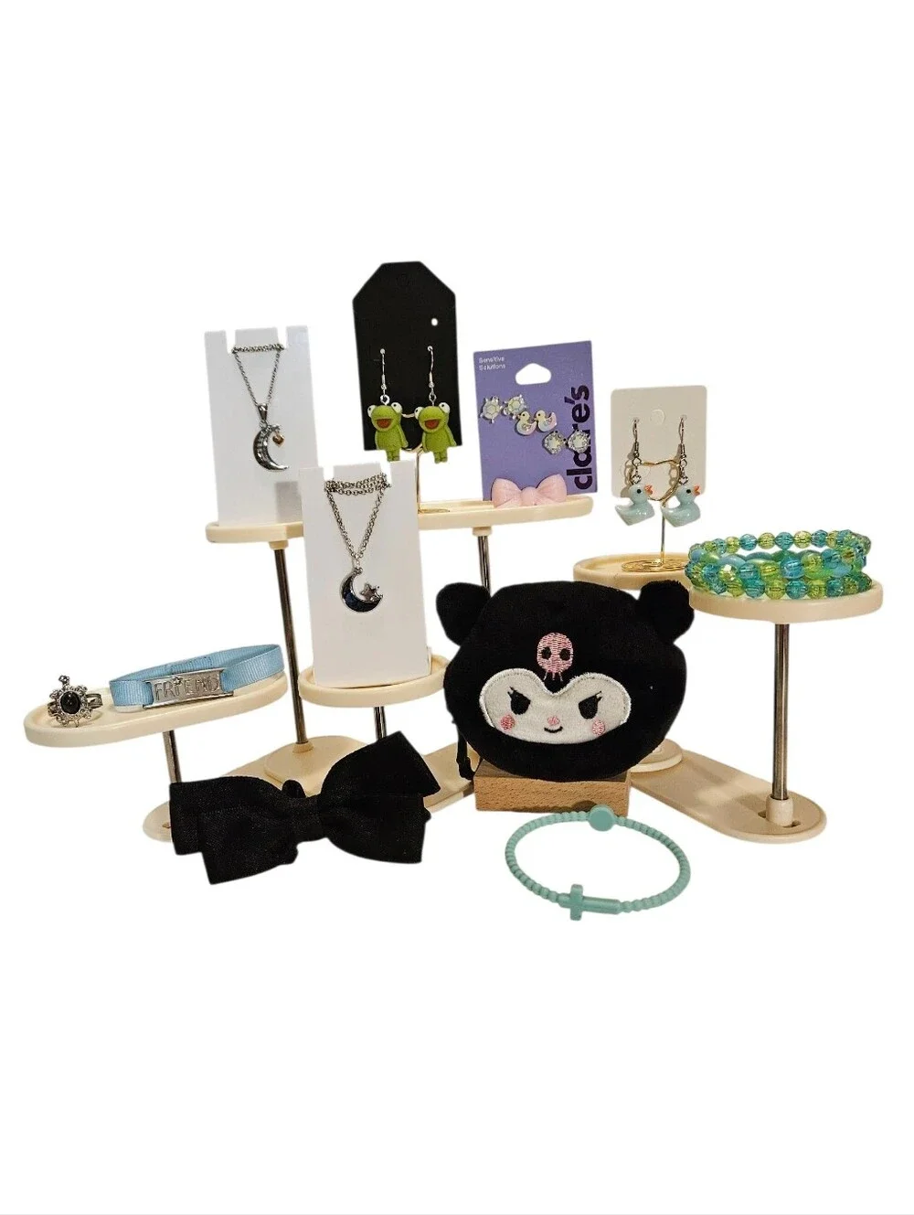 Kid's Silver Tone Animal Jewelry Bundle